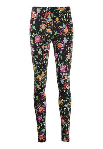 floral multi-print leggings