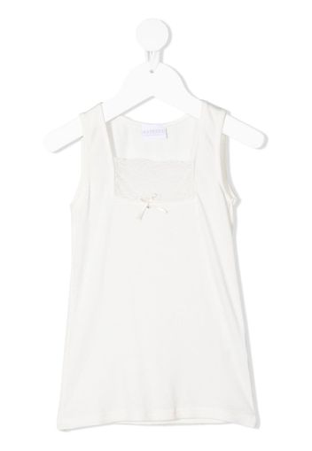 La Perla Kids lace-panel sleeveless top - White