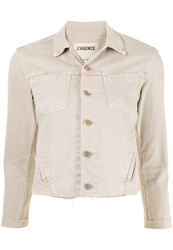 L'Agence Janelle raw-edge jacket - Neutrals