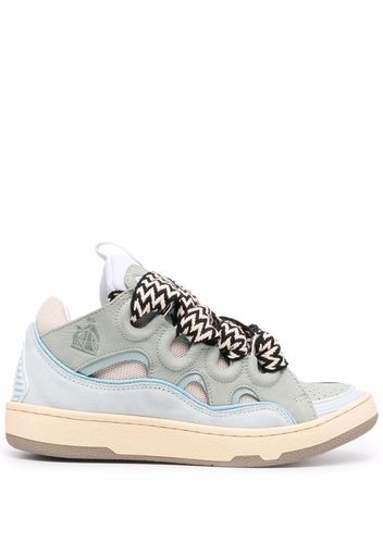 LANVIN Curb lace-up sneakers - Blue