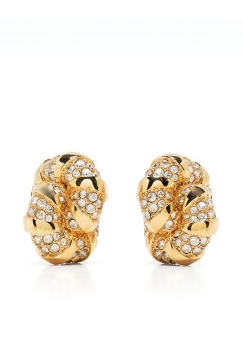 Lanvin Mélodie crystal-embellished earrings - M1S2 OR/CRISTAL