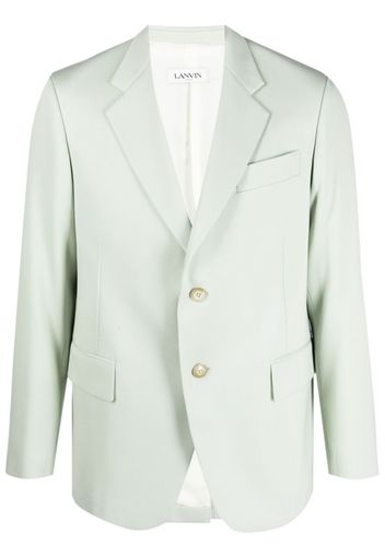 Lanvin single-breasted wool blazer - Green