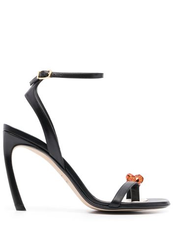 Lanvin crystal-embellished 105mm sandals - Black