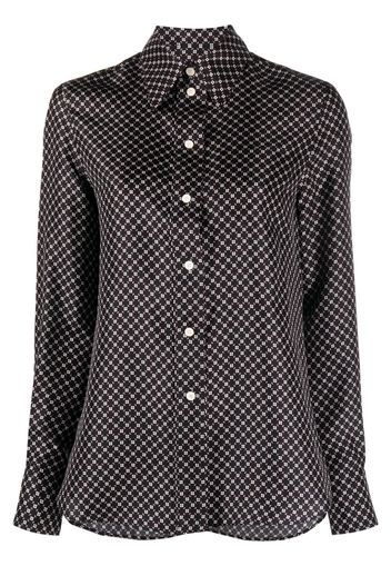 Lanvin printed long-sleeve shirt - Black