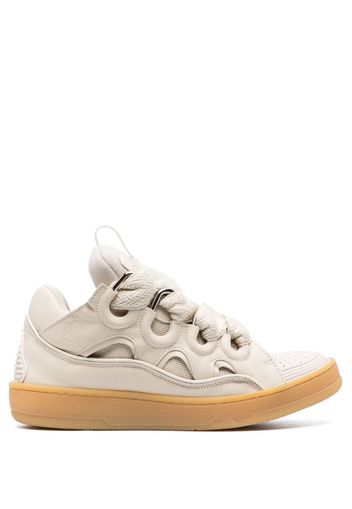 Lanvin Curb leather sneakers - Neutrals