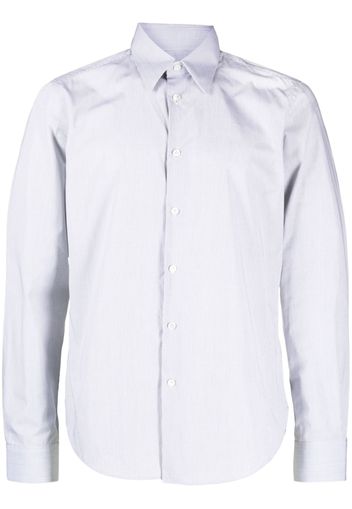 Lanvin grid-pattern cotton shirt - Grey