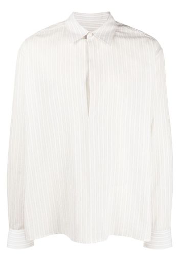 Lanvin striped cotton shirt - White