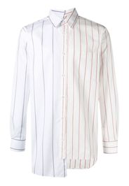 Lanvin two-tone pinstripe shirt - White