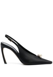 Lanvin pointed-toe slingback pumps - Black