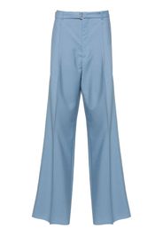 Lanvin wide-leg wool trousers - Blue