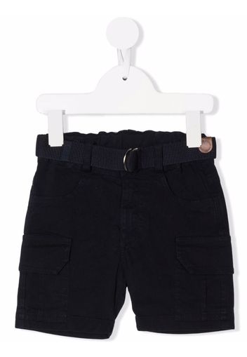 Lapin House belted-waist shorts - Blue