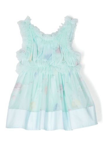 Lapin House floral sheer dress - Green