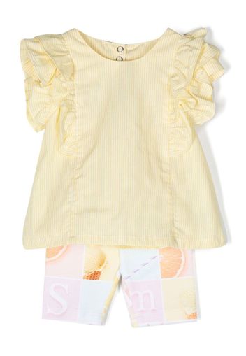 Lapin House striped and checkered set - Yellow