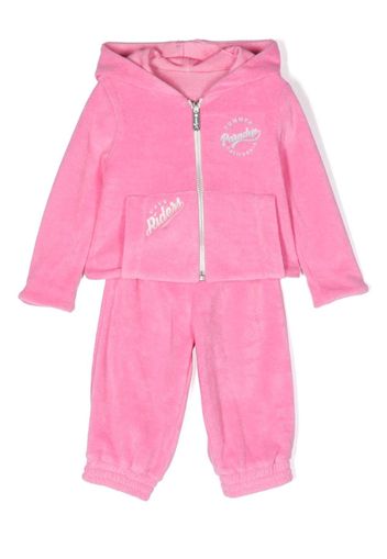 Lapin House slogan print tracksuit set - Pink