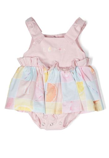 Lapin House checkered sleeveless bodysuits - Pink