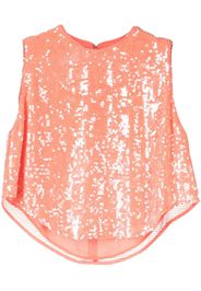 LAPOINTE sequin-embellished sleeveless top - Orange