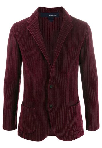 Lardini ribbed blazer - Red