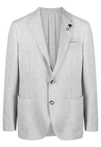 Lardini single-breasted wool-blend blazer - Grey