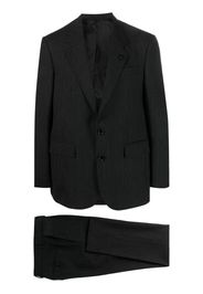 Lardini striped single-breasted suit - Black