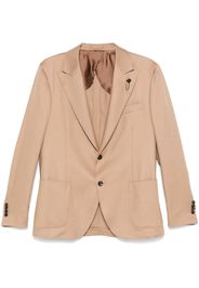 Lardini brooch-detail blazer - Neutrals