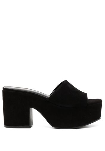 Larroude platform sole mules - Black