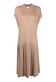 Lauren Manoogian fine-knit pleated dress - Neutrals