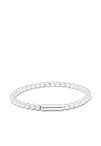 Le Gramme beaded bracelet - Silver