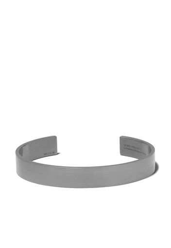 Le Gramme Le 33 Grammes ribbon bracelet - Black Silver