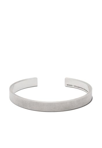 Le Gramme 21g brushed logo bracelet - Silver