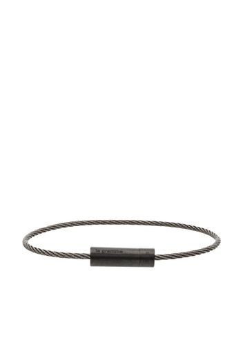 Le Gramme black Le 5g brushed ceramic cable bracelet