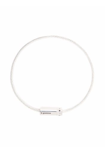 Le Gramme 7g Octagon cable bracelet - Silver