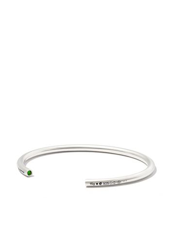 Le Gramme sterling silver 15g tsavorite bangle