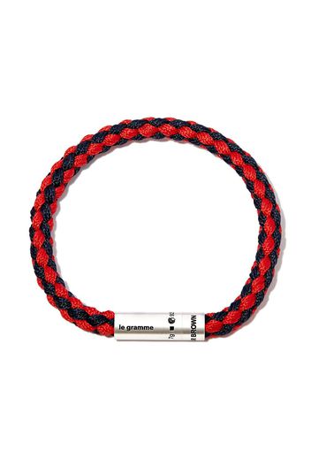 Le Gramme X ORLEBAR BROWN 7G OB COLLB RED BLK TWST BRCLT - RED SILVER