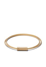 18kt polished yellow gold Le 15 Grammes Double Cable bracelet