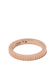 18kt Red Gold 5g Vertical Guilloche Ring