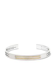 Le Gramme 18kt yellow gold and brushed titanium Ribbon bracelet - Silver