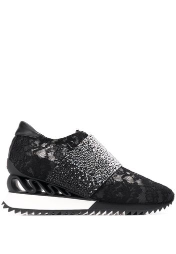 Le Silla rhinestone embellished sneakers - Black