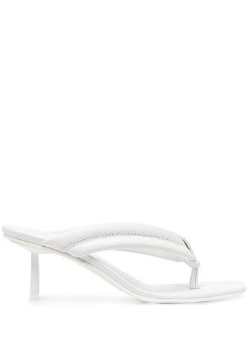 Le Silla leather slip-on sandals - White