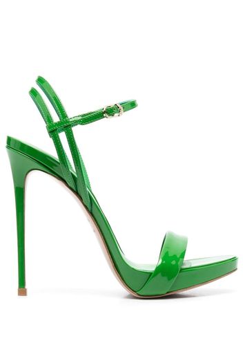 Le Silla Gwen 130mm sandals - Green