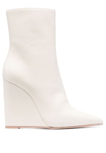 Le Silla 125mm Kira wedge boots - Neutrals