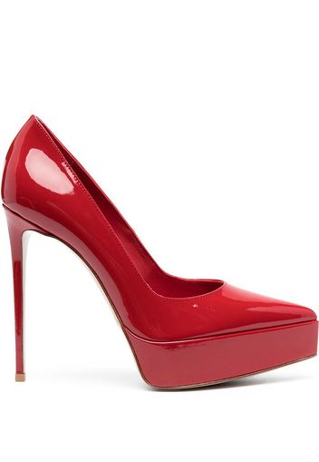 Le Silla Uma 125mm patent-leather pumps - Red