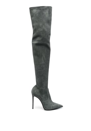 Le Silla Eva thigh-length 120mm boots - Green