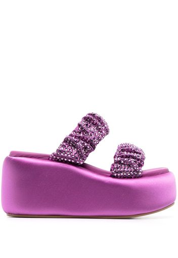 Le Silla Aiko 85mm embellished sandals - Purple