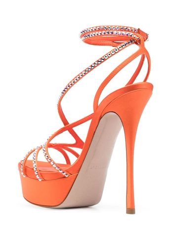 Le Silla Belen crystal-embellished sandals - Orange