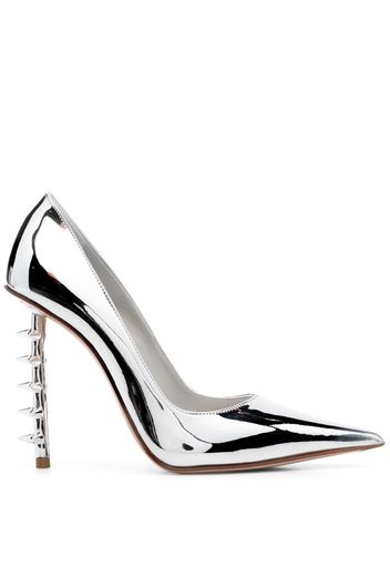 Le Silla Jagger 120mm Rockstud-embellished pumps - Silver