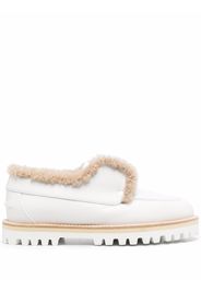 Le Silla chunky-sole leather loafers - White