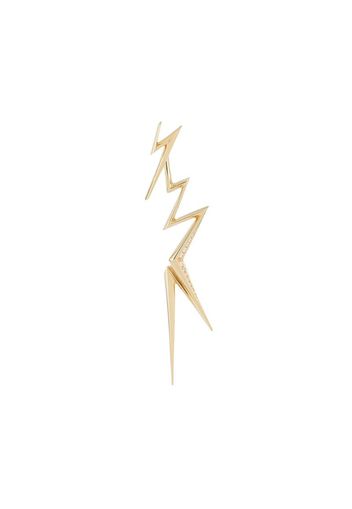 18kt yellow gold diamond Thunderflash left earring