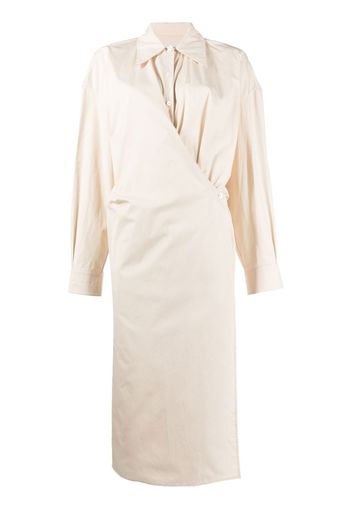 Lemaire Twisted shirt dress - White