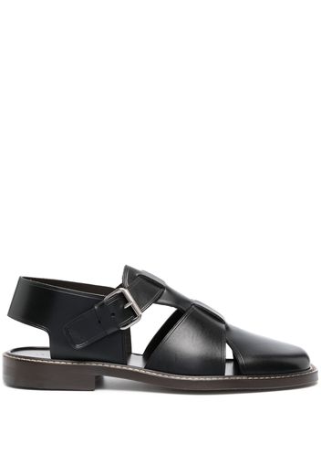 Lemaire square-toe flat soles - Black