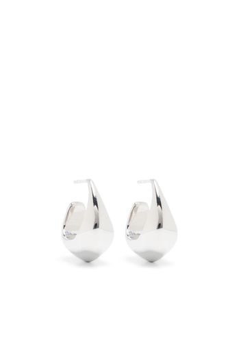 Lemaire small curved drop earrings - Silver